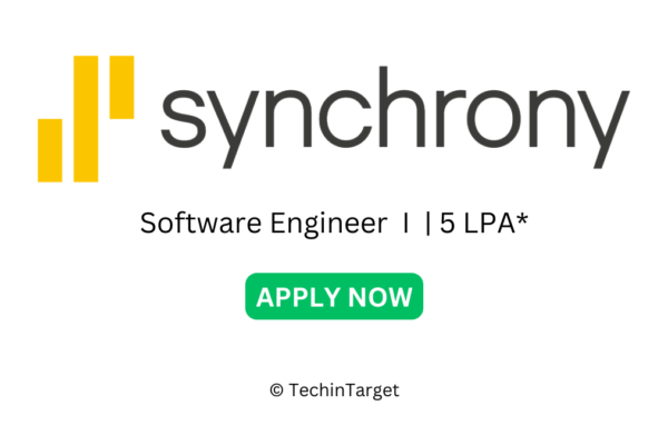 Synchrony hiring freshers as software engineer